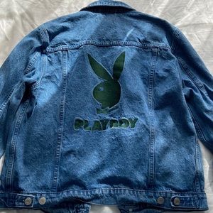 Men’s large playboy jean jacket